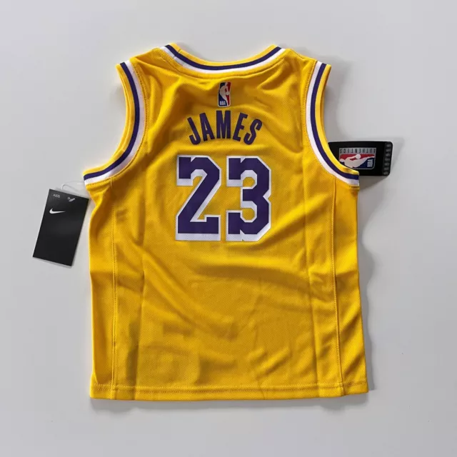 Maglia Nike Los Angeles Lakers LeBron James NBA Jersey Gialla | Taglia L/6-7 anni Maglia Nike Los Angeles Lakers LeBron James NBA Jersey Gialla | Taglia L/6-7 anni