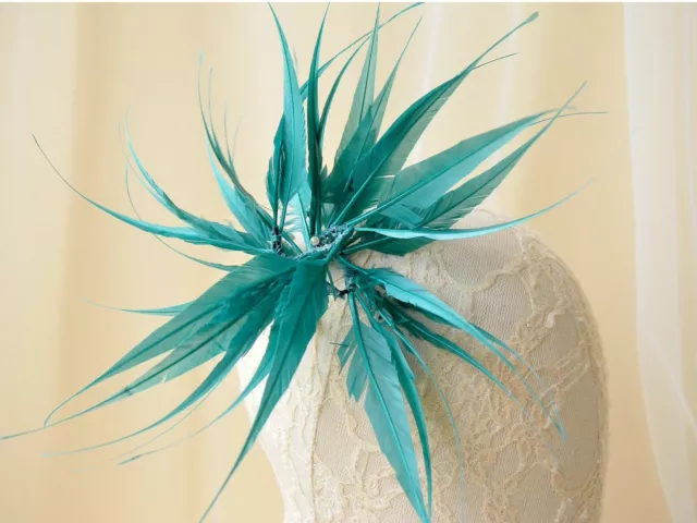 80 Colours Goose Twistable Feather Mount Flower Millinery Hats Fascinator Craft