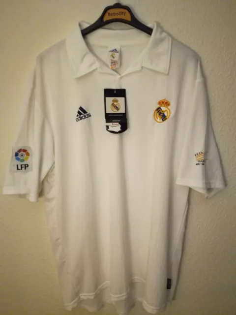 REAL MADRID 2001-2002 BNWT Centenario camiseta shirt trikot maillot adidas