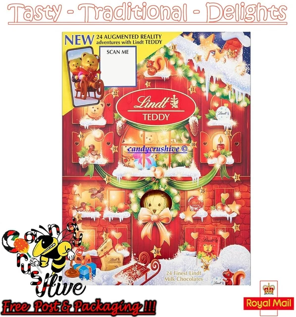 LINDT BEAR TEDDY Chocolate Advent Calendar Christmas Xmas Countdown LINDT BEAR TEDDY Chocolate Advent Calendar Christmas Xmas Countdown