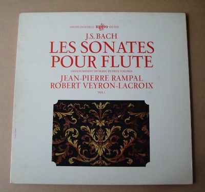 BACH S VINYL LP 33 TOURS LES SONATES POUR FLUTES VOLUME 1 J 