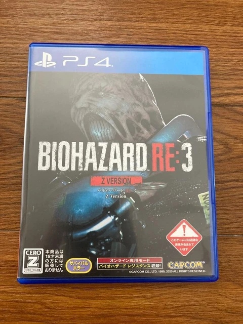 新品未開封　PS4 BIOHAZARD RE:3 Z Version BioHazard RE:3 (Z Version) for PlayStation 4