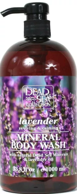 1 Bottle Dead Sea Collection 33.8 Oz Lavender Oil Calming Mineral Body Wash