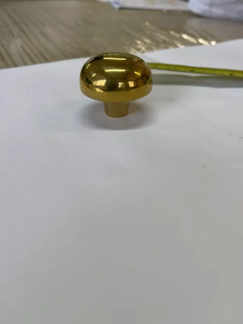 Solid Brass Cabinet Knobs Cupboard Cup Pull Drawer Handles Kitchen | Polished