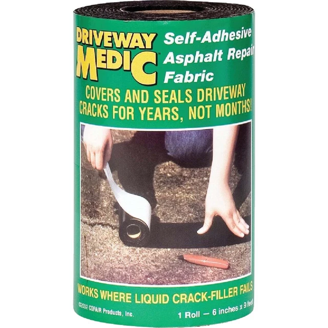 Driveway Medic 6 pulgadas Tela de reparación de asfalto de 9 pies 609MD Driveway Medic 609MD 6"