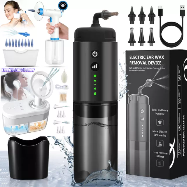 Smart Electric Ear Wax Remover Spray Ear Cleaner Safe Flusher Kit Earwax Removal