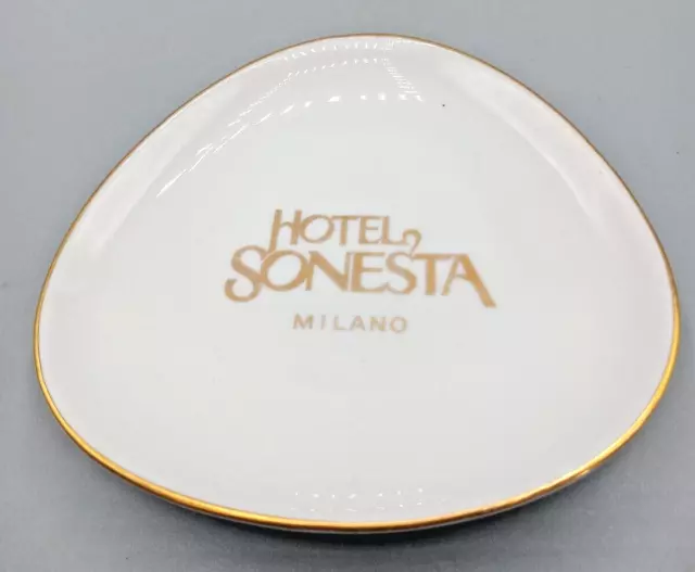 Vintage Hotel Sonesta  Milano -  Richard Ginori Ceramic Ashtray / Trinket Dish