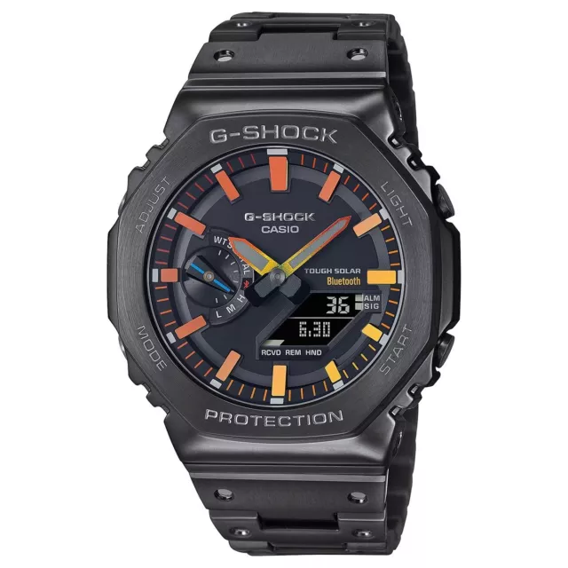 G-Shock Full Metal Black Polychromatic Bluetooth Solar Watch GM-B2100BPC-1A