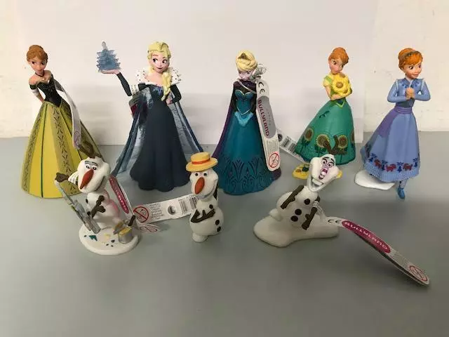 Bullyland Disneys Snow Queen Frozen Anna Elsa Olaf Game Collection Figurines New