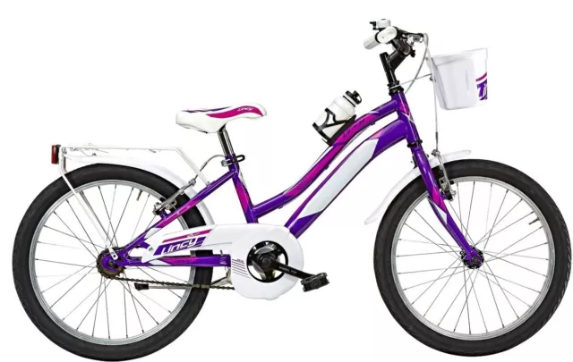 Bici 20 Bicicletta Misura 20 Bimba Bambina Mtb Lincy Art. Ly20Sc Senza Cambio 1V