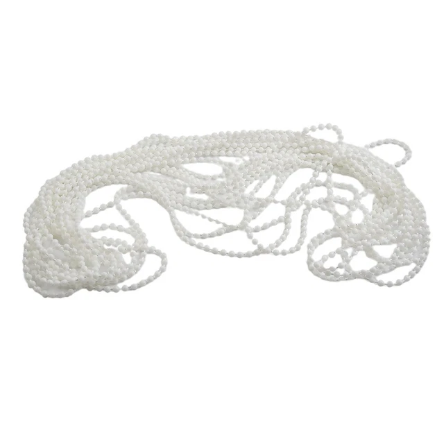 Chaîne à Billes Acier Inoxydable 4,5mm - 10m + 30 Fermoirs | Pour Bijoux, Rideaux, Bricolage