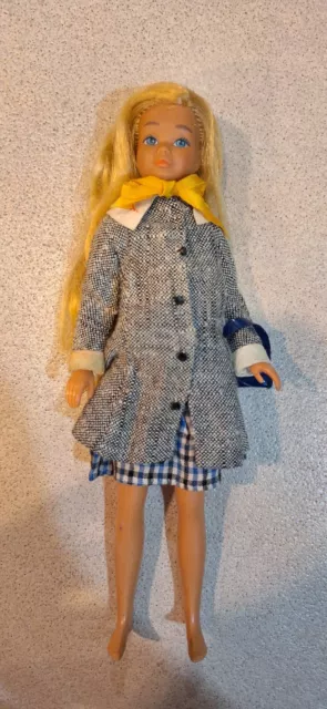 Vintage 1960s Mattel Barbie Skipper Doll 1963 Blonde Bendable Legs