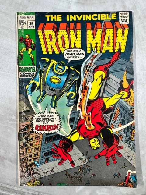 Invincible Iron Man #36 Marvel Comics 1st Print Silver Age