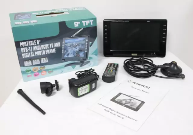 Cornice fotografica digitale Nikkai TFT 9" schermo LCD portatile a colori e funzionamento a distanza