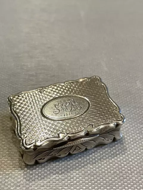 Early 19th Century Sterling Silver Hallmarked Snuff or Trinket Box