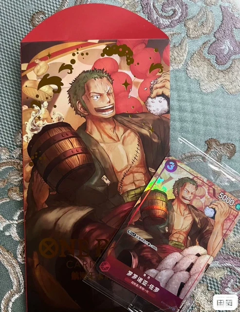 ONE PIECE TCG - China 2024 Exclusive Card Zoro - New Year Red Packet - Foto 6
