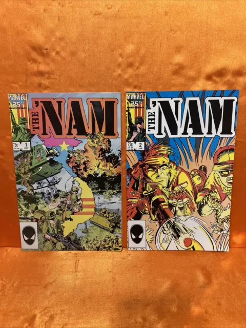 Marvel Comics The 'Nam #1 & 2 NM- 1986 Vietnam War