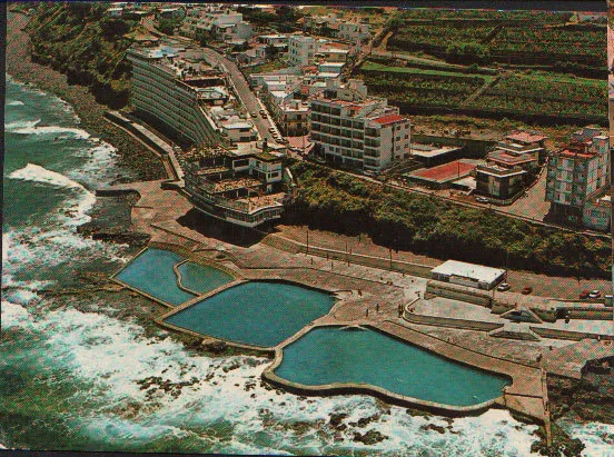 Postal Piscinas Bajamar 1977 Tenerife Islas Canarias Postcard Postkarte  Cc02140