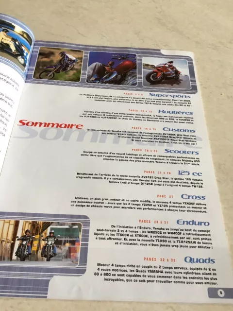 Yamaha gamme 2000 moto scooter quad catalogue prospectus brochure publicité 2