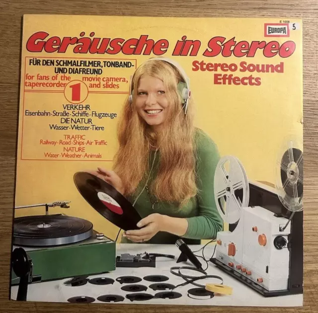 LP - No Artist – Geräusche In Stereo 1 (Stereo Sound Effects) - Non-Music - 1973