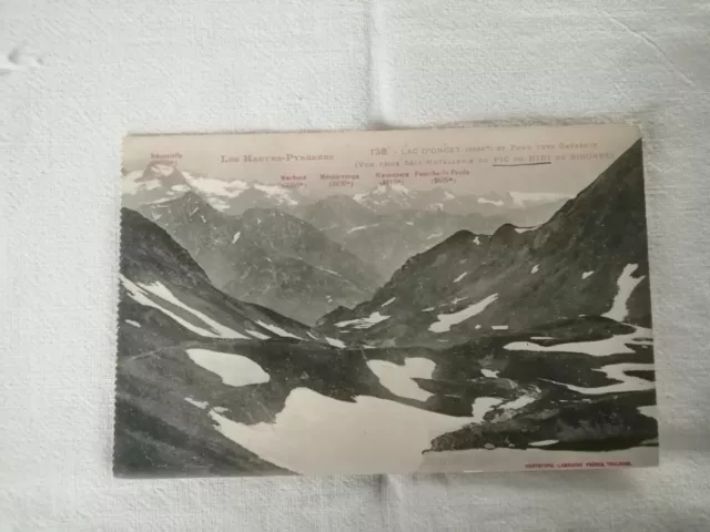 Carte Postale, Les Hautes Pyrénées, Lac D'onglet Et Fond Vers Gavarnie