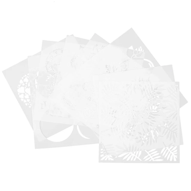 8Pcs Tafel Schablonen Kind Malerei Schablonen Hohl Malerei Vorlage 5