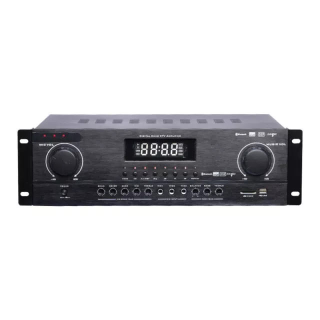 F-20 Karaoke Constant Resistance HiFi Audio Power Amplifier 900W+900W Bluetooth