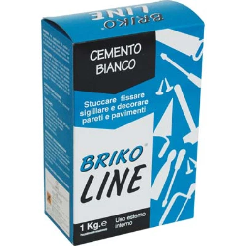 Cemento bianco briko line kg 1 (12 pezzi)