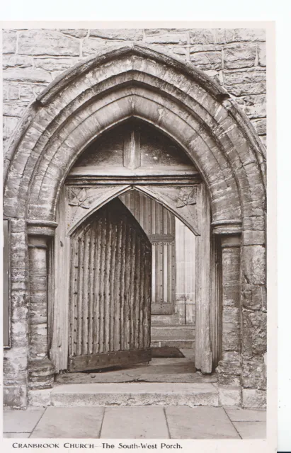 Kent Postcard - Cranbrook Church - The South-West Porch    SL772