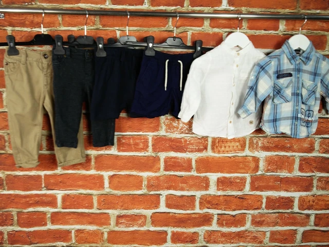 BABY BOY BUNDLE AGE 6-9 MONTHS NEXT ZARA etc SHIRT TROUSERS SHORTS INFANT 74CM