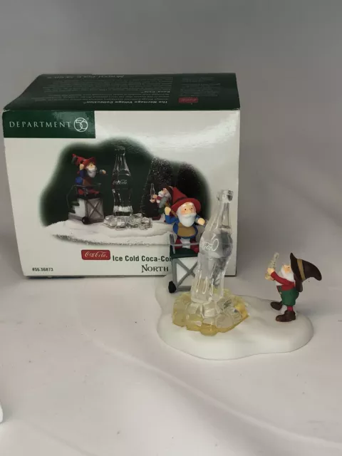 Department 56 North Pole Elves Village Series Figure Ice Cold Coca-Cola