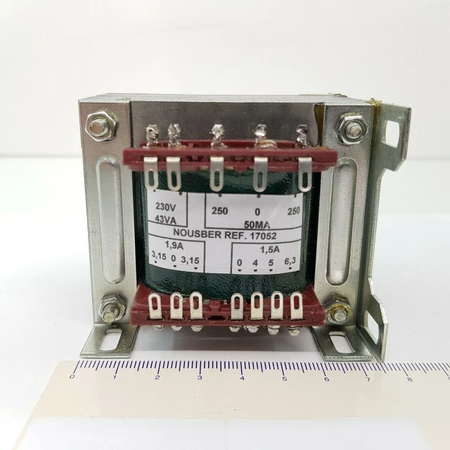 Alter Funktransformator 250-0-250V 43Va 4 Ventil. R23 - 17052 ...1