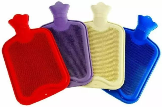 2L Hot Water Bottle Natural Rubber Warmer Large Pain Relief Heat Aching New UK🔥