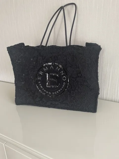 Handtasche Ermanno Scervino schwarze Spitze