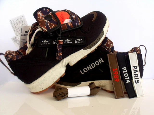 ADIDAS ZX 8000 -OUT THERE- Torsion Sneaker schwarz/weiß camouflage Gr.38,5 2/3
