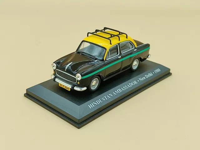 Hindustan Ambassador Taxi New Delhi 1980 Ixo 1/43 Noire Inde India Black Schwarz