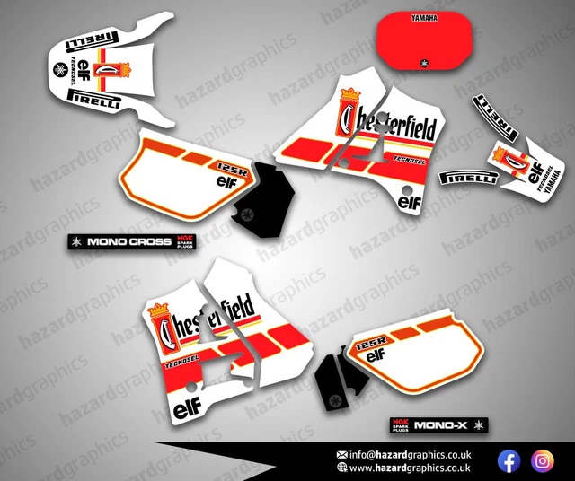 YAMAHA DT 125R DTR DT125R 125R 200R Graphics Kit Sticker Decal ...
