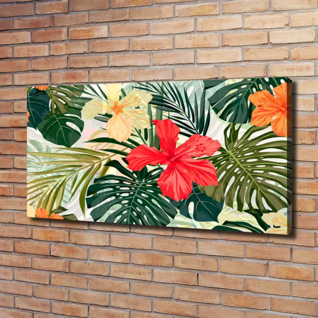 Pintura de La Pared Para Salón Decoración del Hogar 120x60 Flores hawaianas