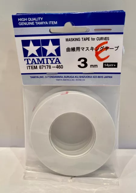 Tamiya 87178 Nastro per mascheratura morbido 3mm/20m Masking Tape for Curves