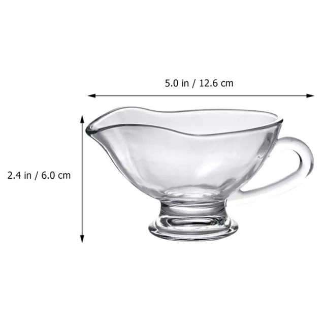 Transparent Glass Sauce Boat Gravy Milk Cup-KS 2
