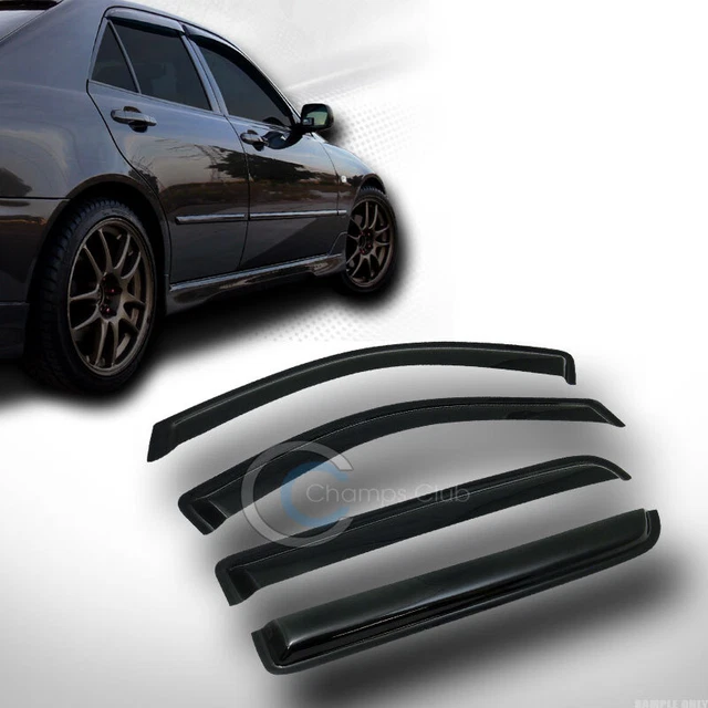 Sun/Rain Guard Vent Shade Deflectors Window Visors 4Pc 04-08 F150 Super Crew Cab