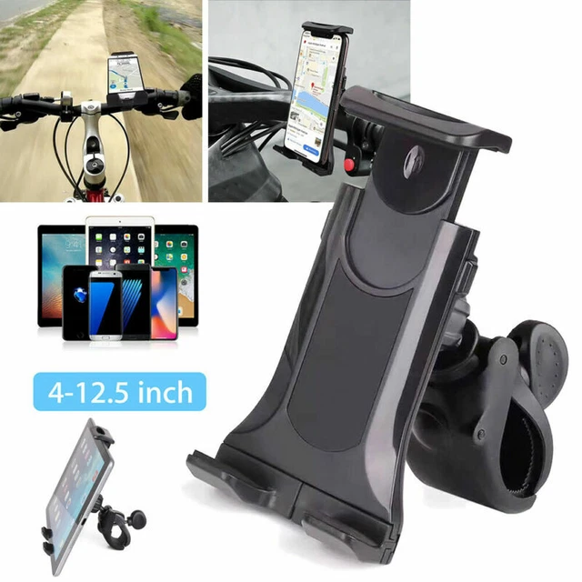 Adjustable 4"-12.5” Stand Bike CELL Phone Tablet Holder Bicycle Handlebar Mount