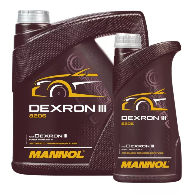 5 (4+1) Liter MANNOL Dexron III G/H/F Automatik Getriebeöl/ ATF Öl/ Servoöl