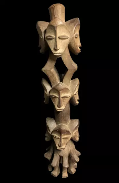 Art africain/Africa art/Tribal art:Statue-Masque Léga de la RDC 79 cm.