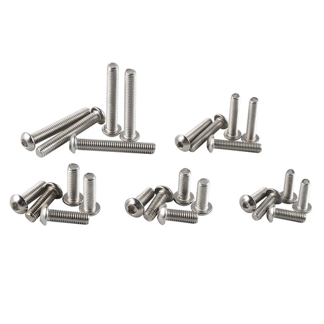 Motorcycle Shell Fairing Bolt Plate Screws Nut 155pcs Stainless Steel Thread Kit 3