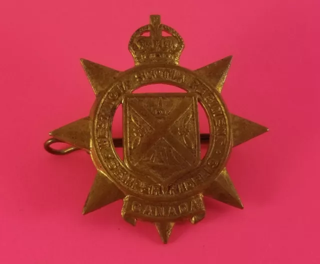 WW2 Canada West Nova Scotia Regiment Cap Badge 52mm x 48mm