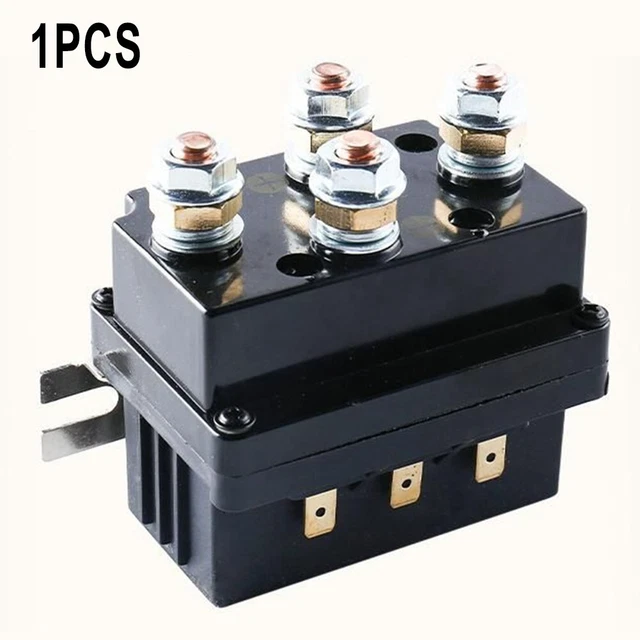 Relais électrique Treuil Relais Treuil électrique Dixhills 12V 500A - Solénoïde Pour 4x4 ATV UTV Solenoïde Treuil électrique 4x4