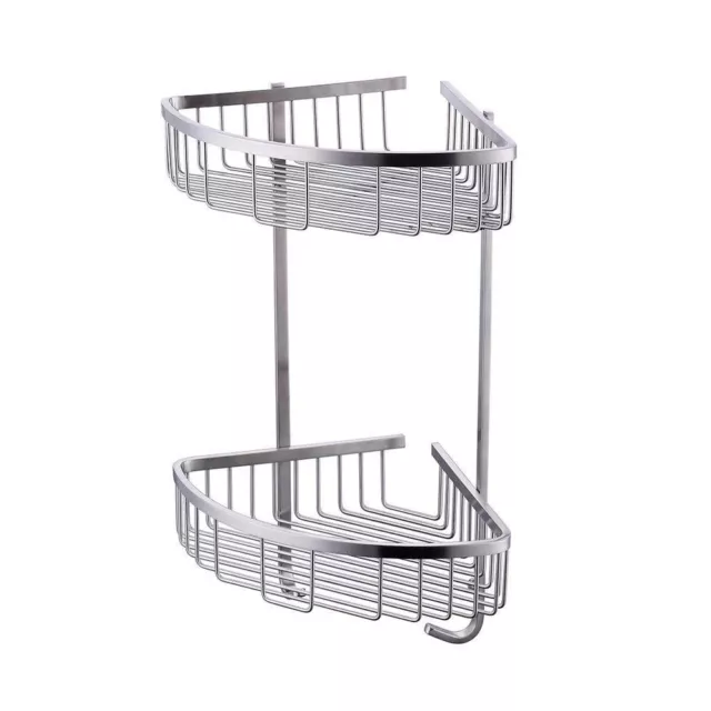 Stainless Steel Shower Caddy 100% Rust Free Bathroom Shelf Corner Organizer Rack