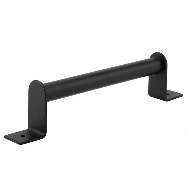 Black Heavy Duty Carbon Steel Pull Handle For Sliding Barn Door Closet HOT