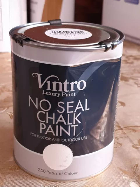 Vernice Vintro senza sigilli vernice a gesso uso interno ed esterno 1 litro * dentata * senza odore